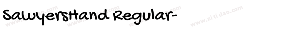 SawyersHand Regular字体转换